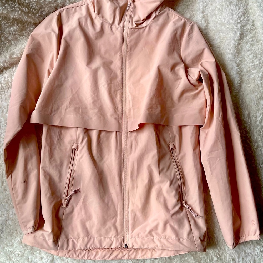 Champion pink windbreaker with hood